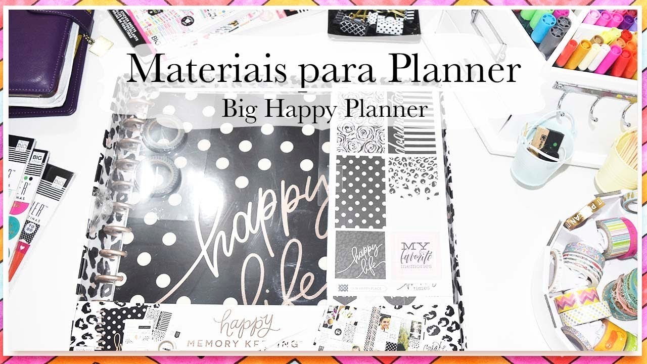 Como Guardar memórias - Review Box Big Happy Planner