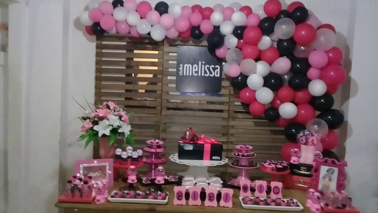 Decoração Club Melissa para as #melisseiras de plantão aqui  na Su & Ka Locações