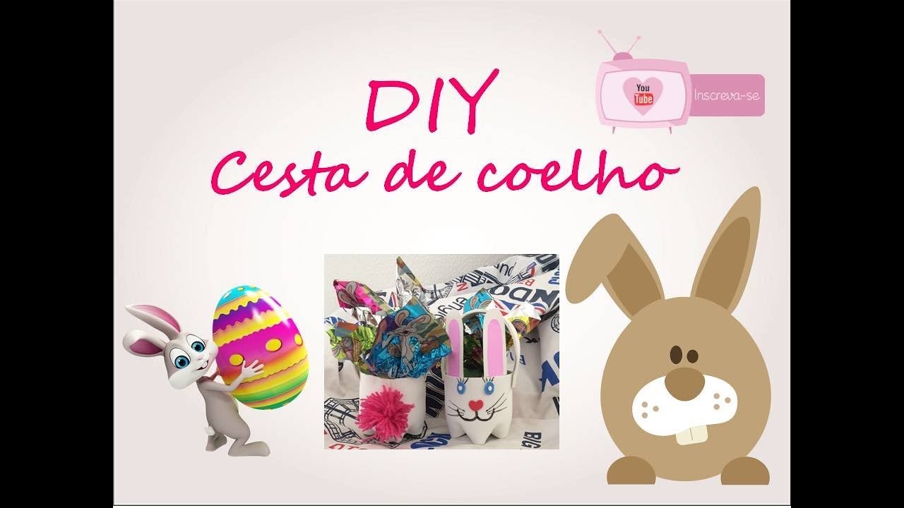 DIY DE PÁSCOA - Cesta de coelho com garrafa PET