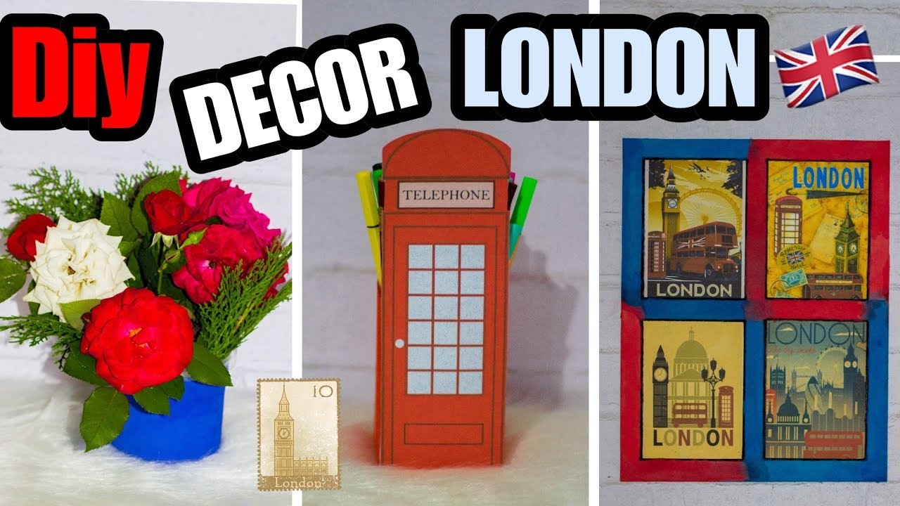 DIY: Decoração Para QUARTO LONDRES ????????Room Decor London - Eduardo Wizard