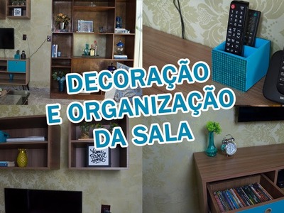 DIY - Ideias FÁCEIS e BARATAS para decorar e organizar a sala - TRANSFORMAÇÃO DA SALA #2