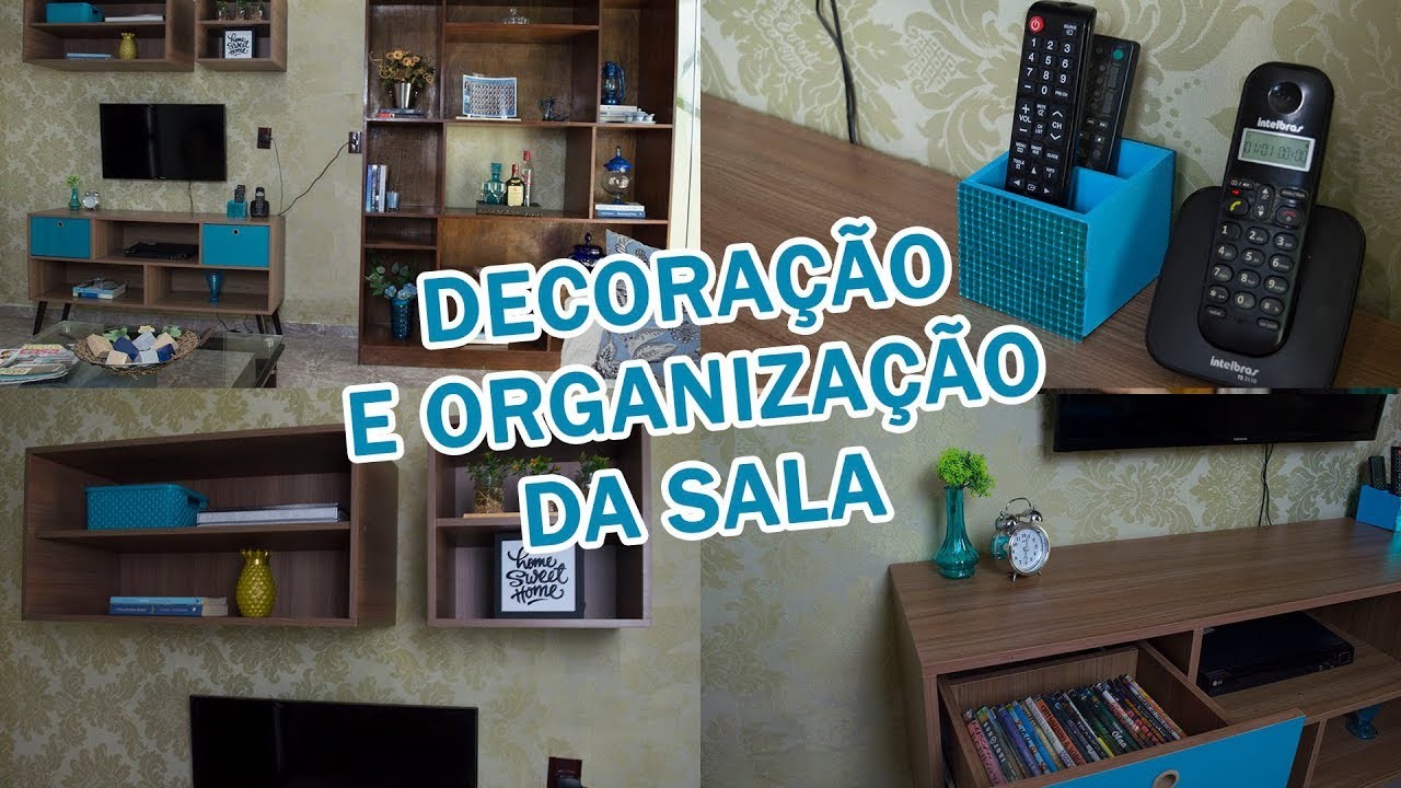 DIY - Ideias FÁCEIS e BARATAS para decorar e organizar a sala - TRANSFORMAÇÃO DA SALA #2