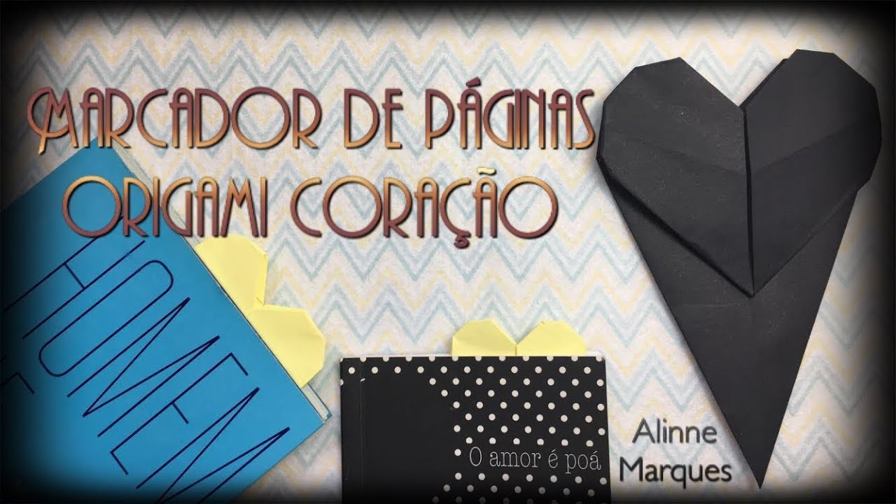 {DIY} Marcador de Páginas Origami Coração