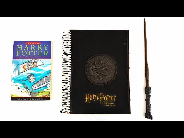 DIY.: Material Escolar - Caderno Harry Potter e a Câmara Secreta - Volta às Aulas 2018