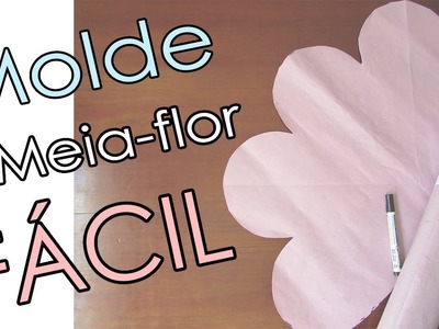 DIY Molde Meia-Flor para Tapete de FRUFRU | FAÇA VOCÊ MESMO