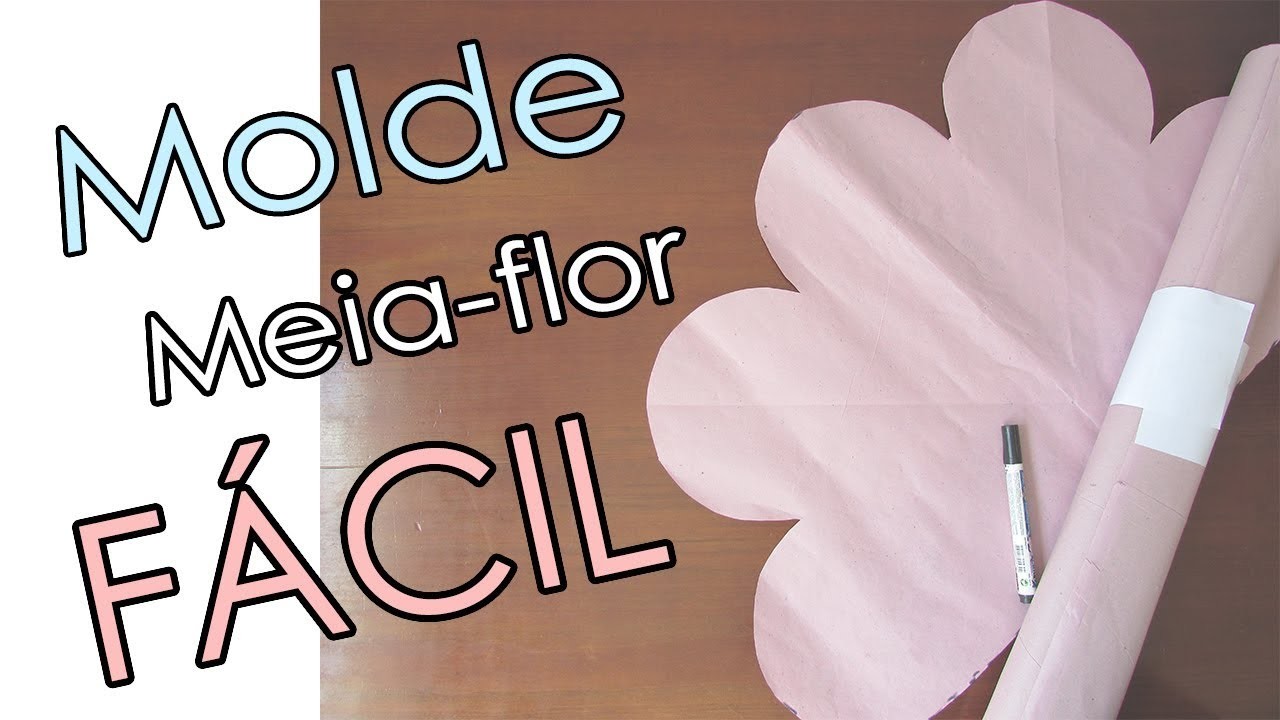DIY Molde Meia-Flor para Tapete de FRUFRU | FAÇA VOCÊ MESMO