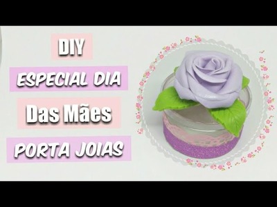 DIY - Porta joias com rosas de biscuit - Especial dia das Mães Loja Artes da Gê  |Pierre Marinho