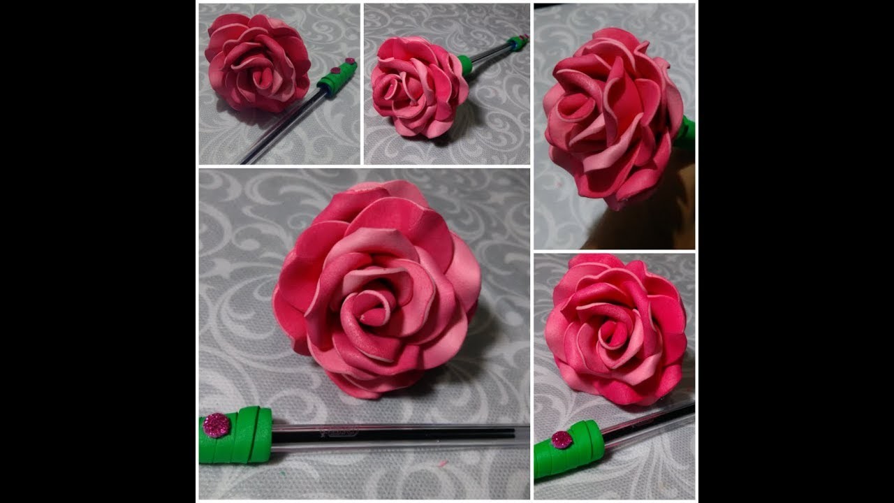 Diy Presente de dia das mães Caneta Rosa ????