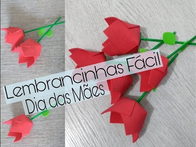 DIY - Rosa de EVA fácil | Sugestão de lembranças para o dia das Mães | Rhayanna Larissa