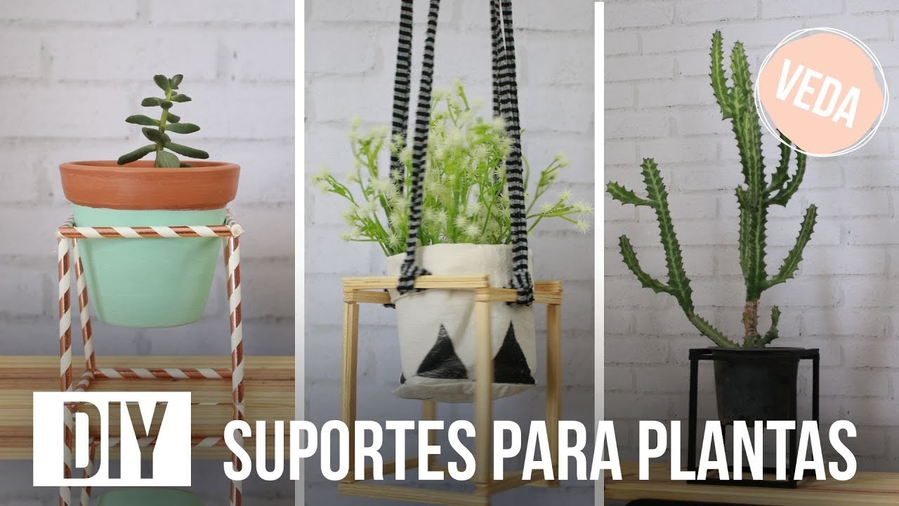 DIY - SUPORTE PARA PLANTAS GEOMÉTRICO | VEDA #18