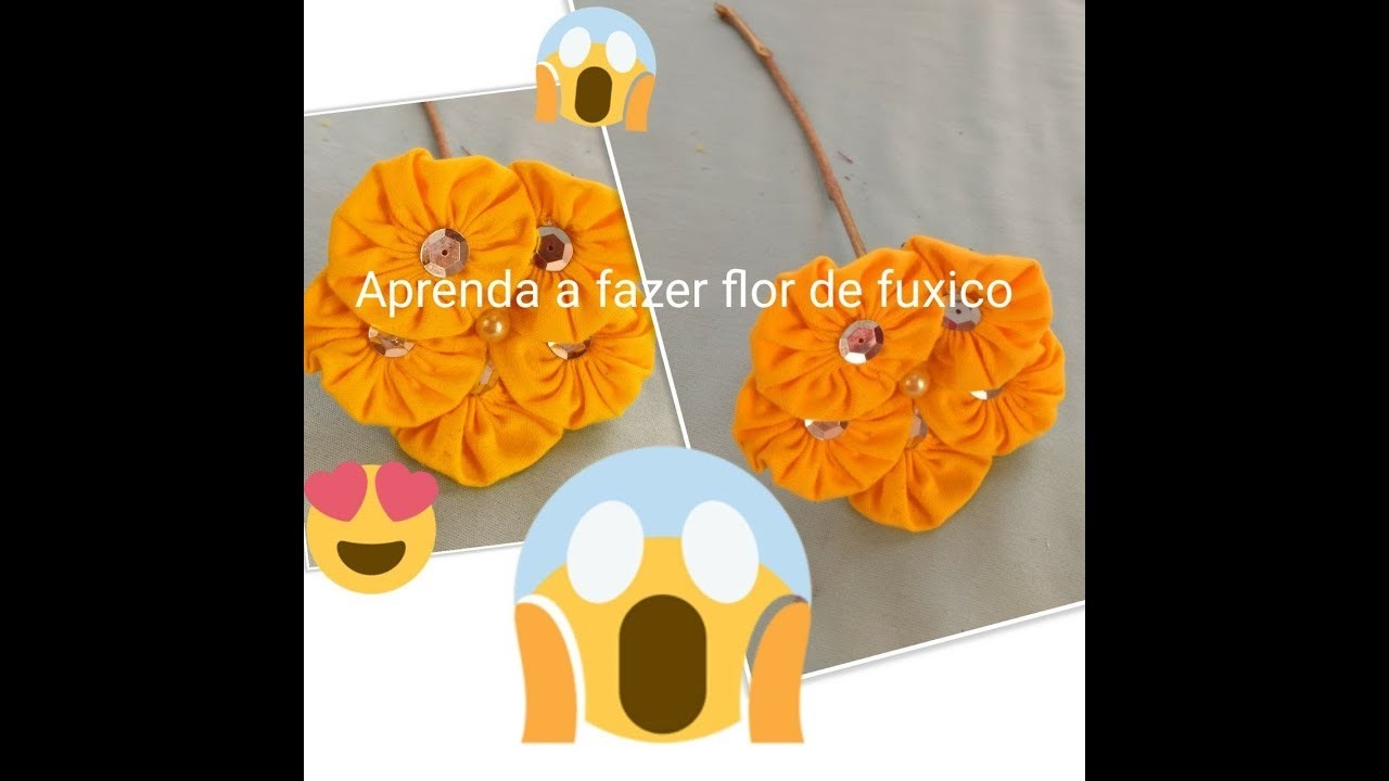 FLOR DE FUXICO FÁCIL DE FAZER #artesanato