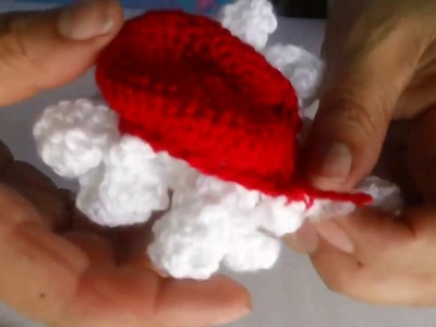 Flor margarita 3D a crochet