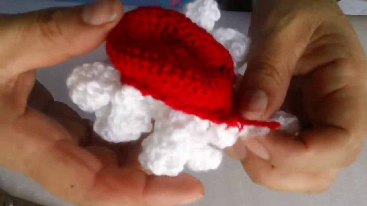 Flor margarita 3D a crochet