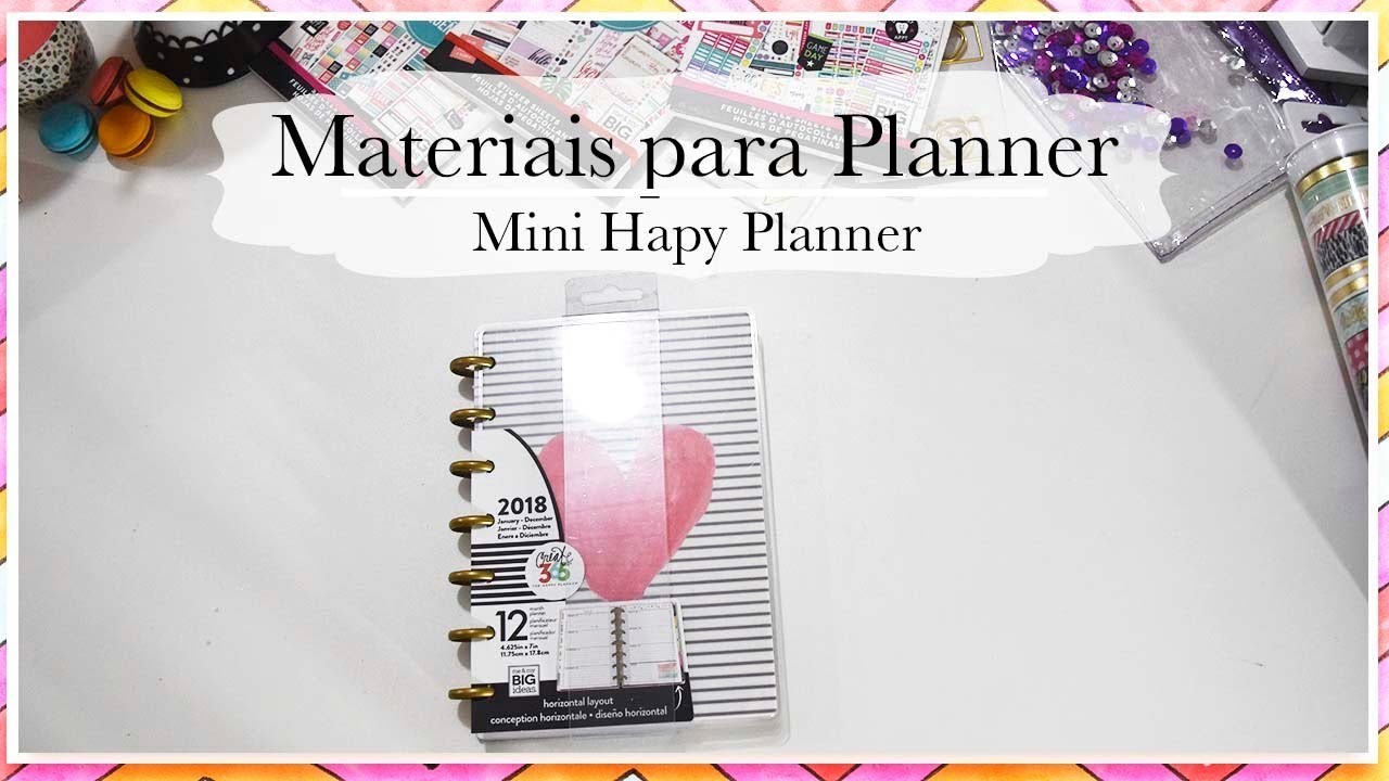 Happy Planner perfeito para bolsa - Review da Mini Happy Planner