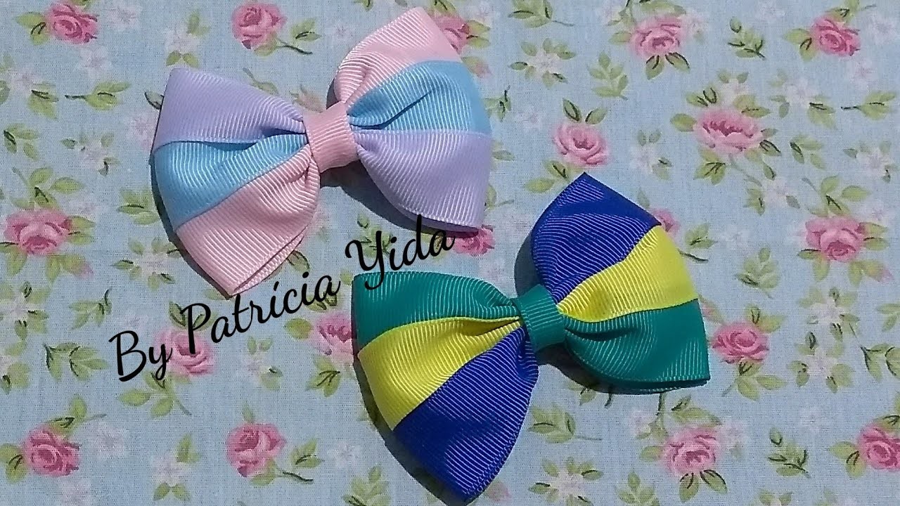 Laço Tricolor ❤️ laço copa do mundo ❤️ DY ❤️ By Patrícia Yida