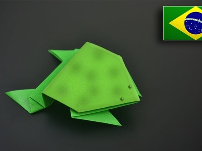 Origami: Sapo Saltador - Instruções em Português BR