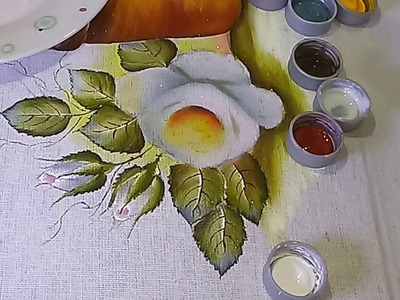 Roberto Ferreira - Aprenda a Pintar Rosa Branca, Folhas e Botões