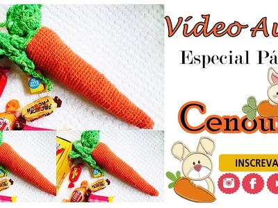Vídeo Aula: Páscoa- Cenoura em amigurumi receada de CHOCOLATE- Katiane Crochê Fio a Fio