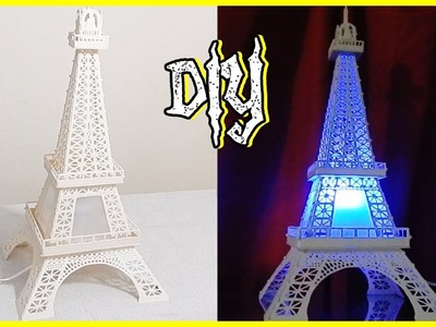 Aprenda fazer uma luminária de pvc Torre Eiffel parte 2