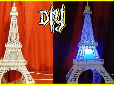 Aprenda fazer uma luminária de pvc Torre Eiffel parte 1