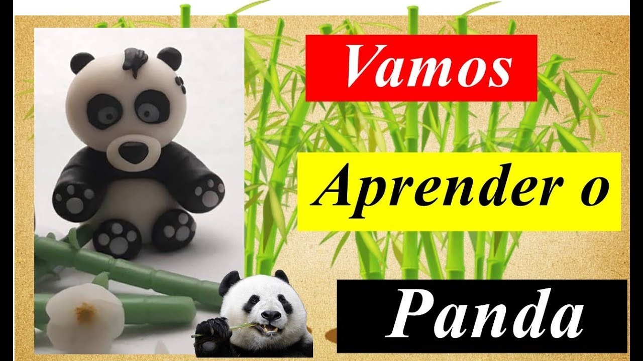 Como Fazer Panda | Porcelana Fria | Krup Artes Biscuit