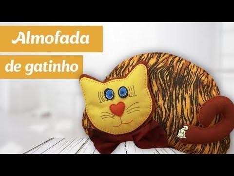 Como fazer uma almofada de gatinho | Cibélia Alves