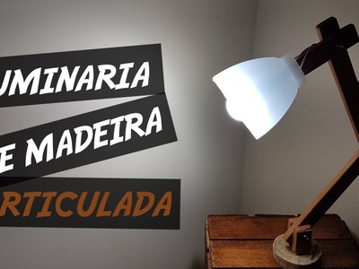 DIY - Luminária de madeira da Pixar caseira de R$150 feita utilizando apenas R$30(Faça a Sua)