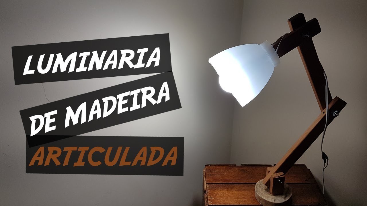 DIY - Luminária de madeira da Pixar caseira de R$150 feita utilizando apenas R$30(Faça a Sua)