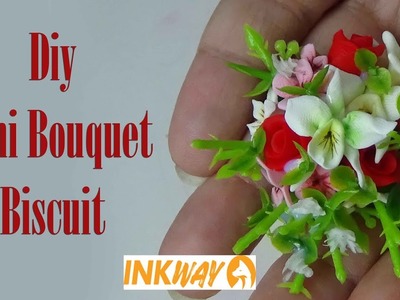DIY   Mini Bouquet de flores Biscuit