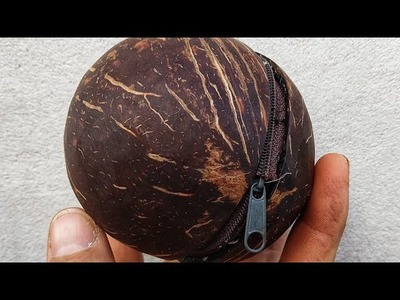 DIY Porta-treco ou porta-jóias de Casca de Coco