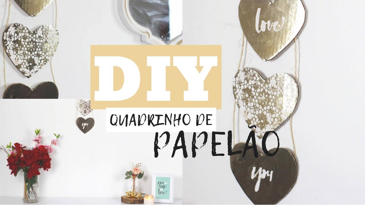 DIY - QUADRINHO DE PAPELÃO - SEM GASTAR NADA