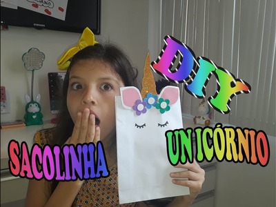 DIY SACOLINHA DE UNICÓRNIO
