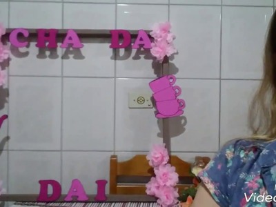 Flor de Cerejeira. Painel de Flores. Decoração de Flores. Decoração com Papel Crepom