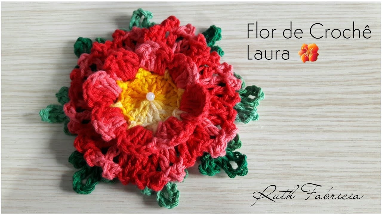 Flor de Crochê Laura ????