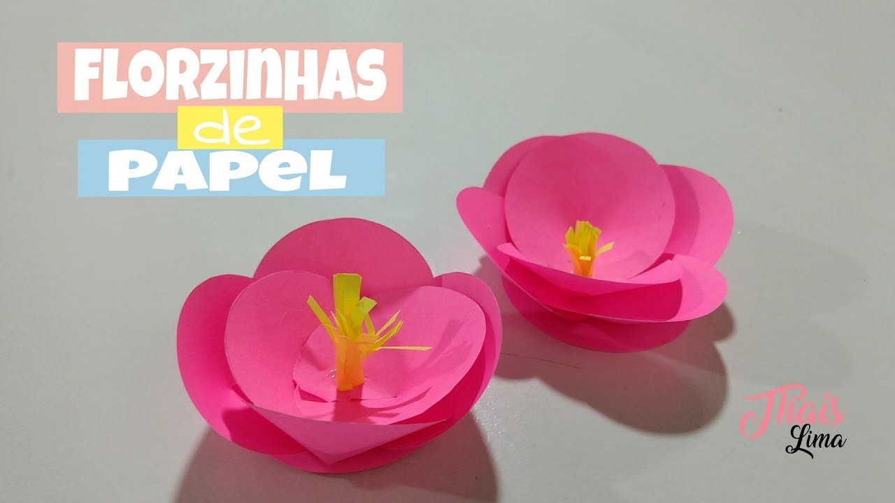 Flor de papel para decoração - DIY | Thais Limaa