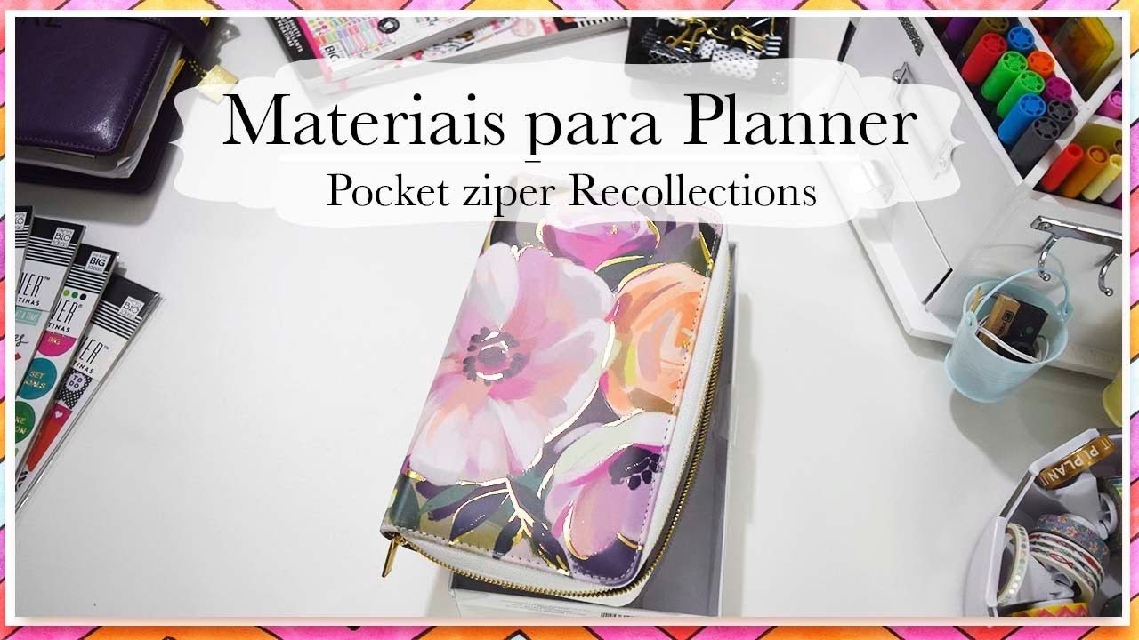 Planner carteira - Review Planner Pocket Recollection