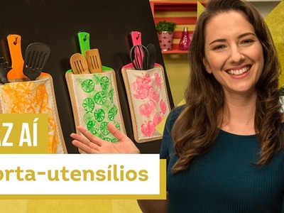 Porta-utensílios de cozinha - DIY com Karla Amadori - CASA DE VERDADE