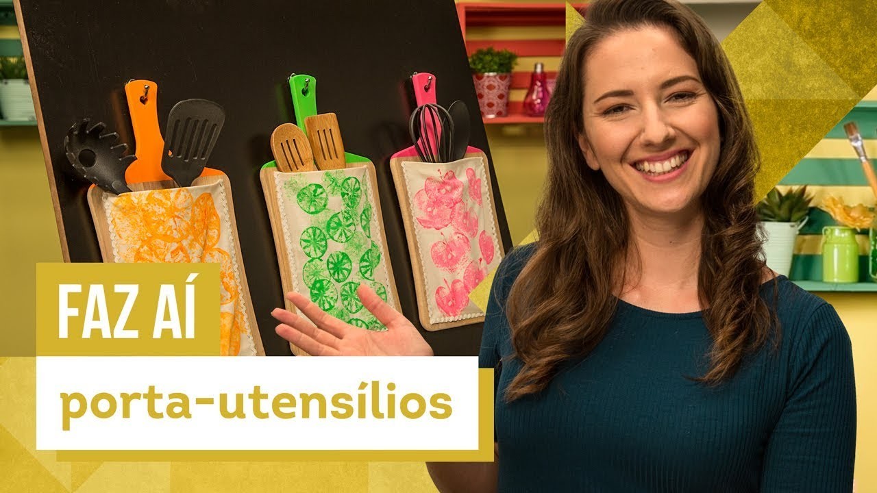 Porta-utensílios de cozinha - DIY com Karla Amadori - CASA DE VERDADE