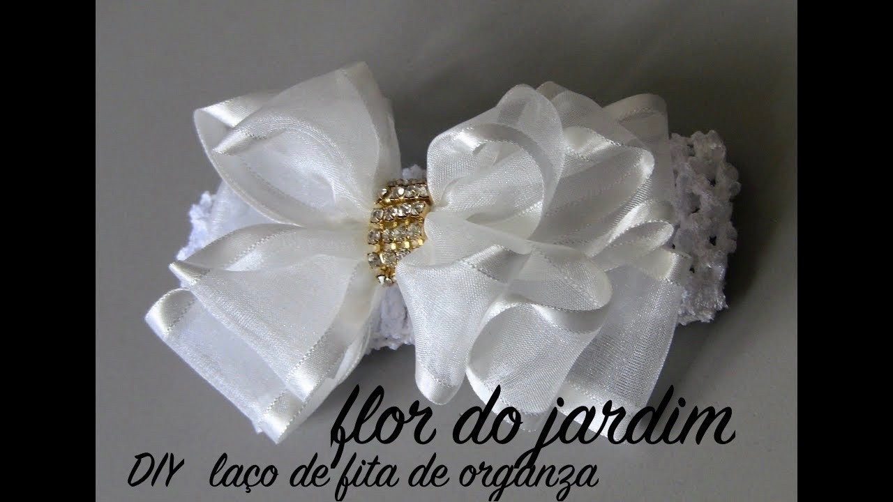 Sonho de Laço - organza ribbon bow ideas -easy diy crafts