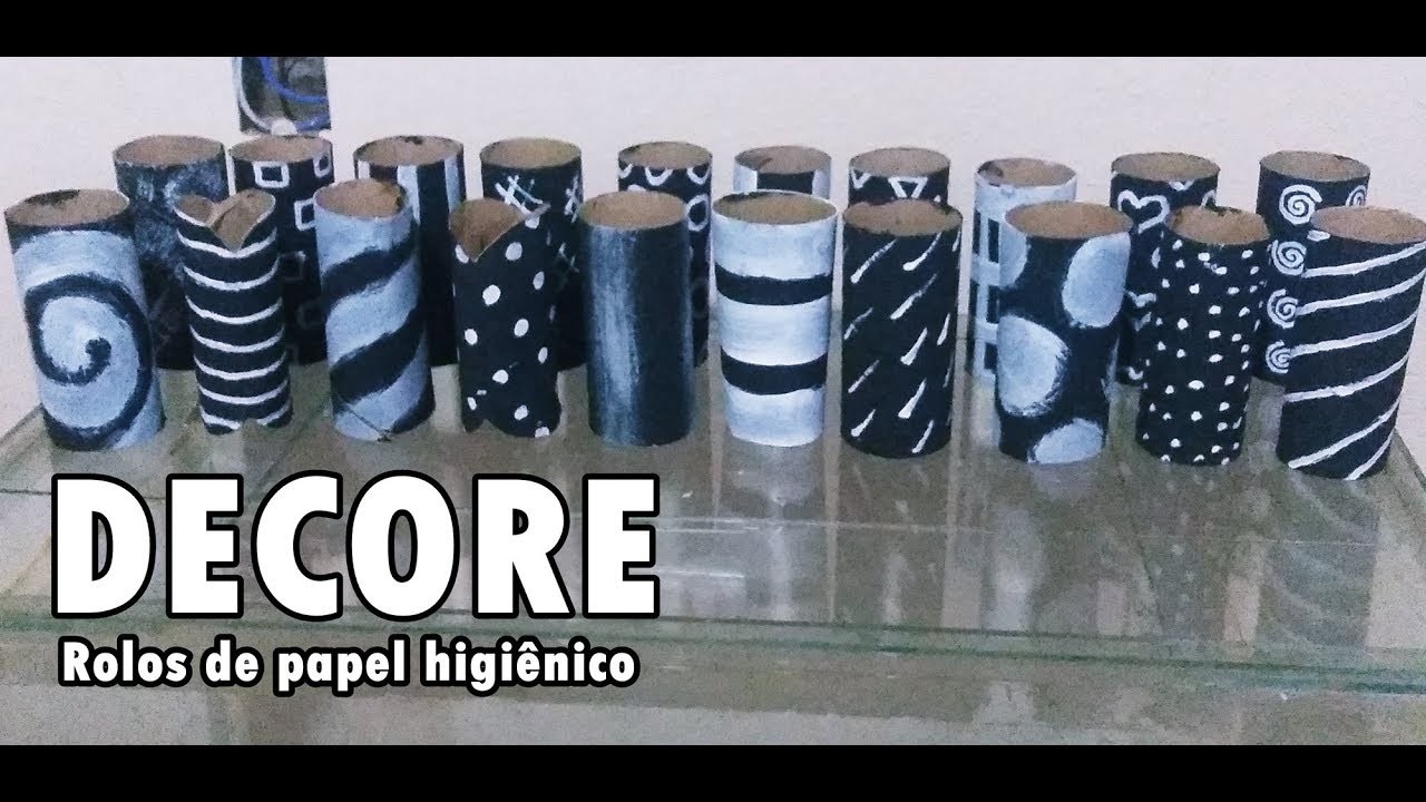 TIADÊ: Decoração com formas geométricas no rolo de papel higiênico