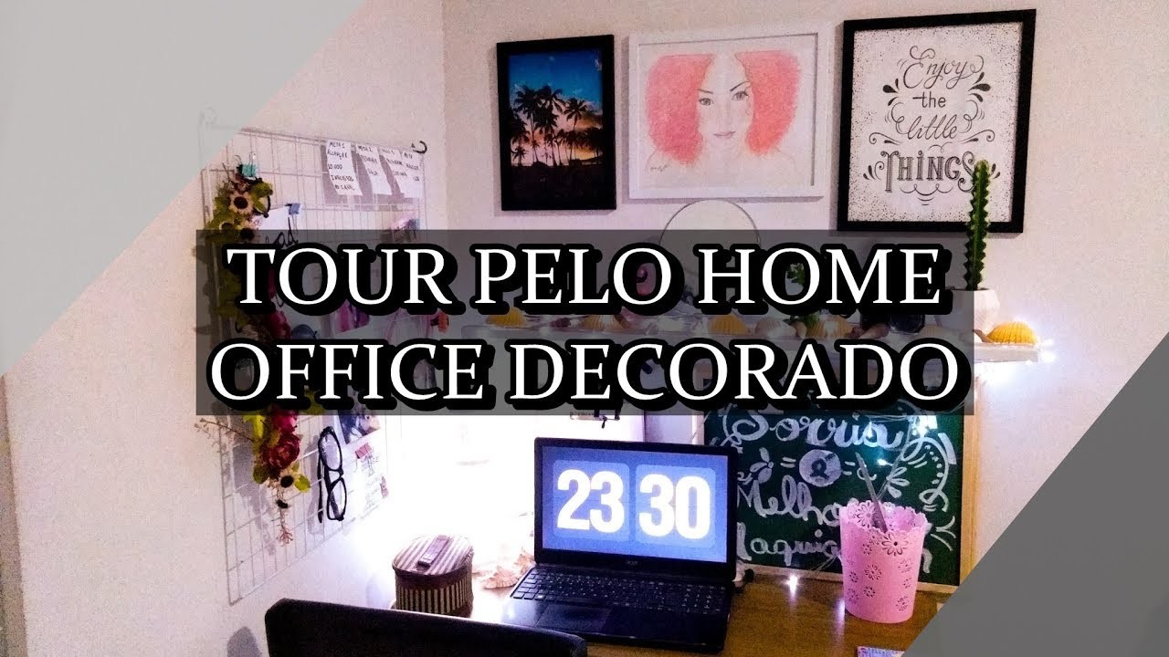 TOUR HOME OFFICE\Escritório-Decoração e organização tumblr por Renata Oliveira