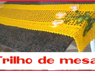 Trilho de mesa em croche|  trilho de mesa em croche simples | @desicroche