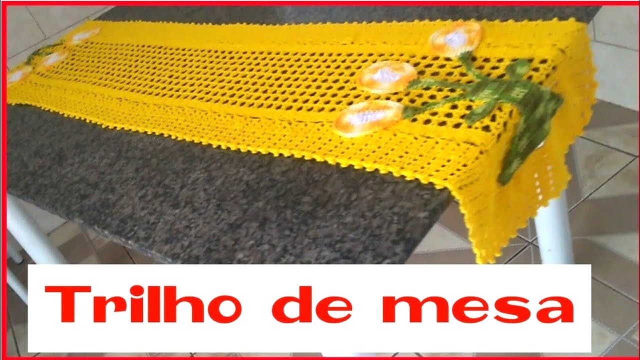 Trilho de mesa em croche|  trilho de mesa em croche simples | @desicroche