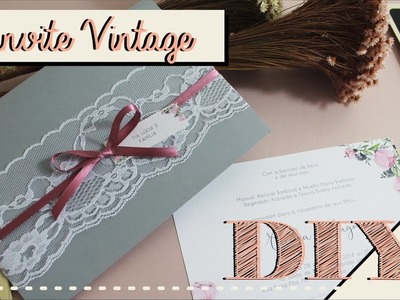Como fazer Convite de Casamento Vintage? DIY | Faça você mesmo | Tutoriais [casamento]