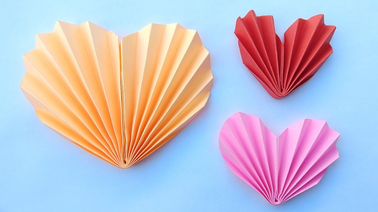 Como fazer Coração de papel sanfonado - Vigo Video Dia dos Namorados