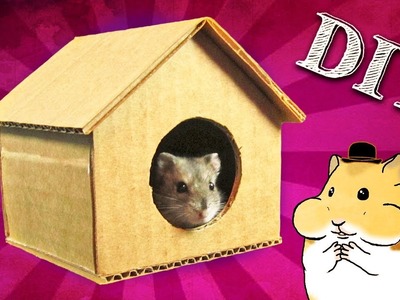 Como Fazer uma  Casinha de Papelão para Hamster  |  Casinha para Hamster 9