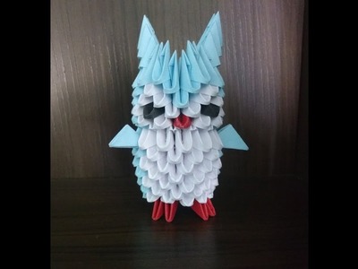 Como fazer uma coruja de papel origami 3d
