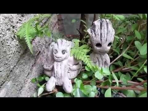 Como se faz :Vaso cimento Bebê groot .????