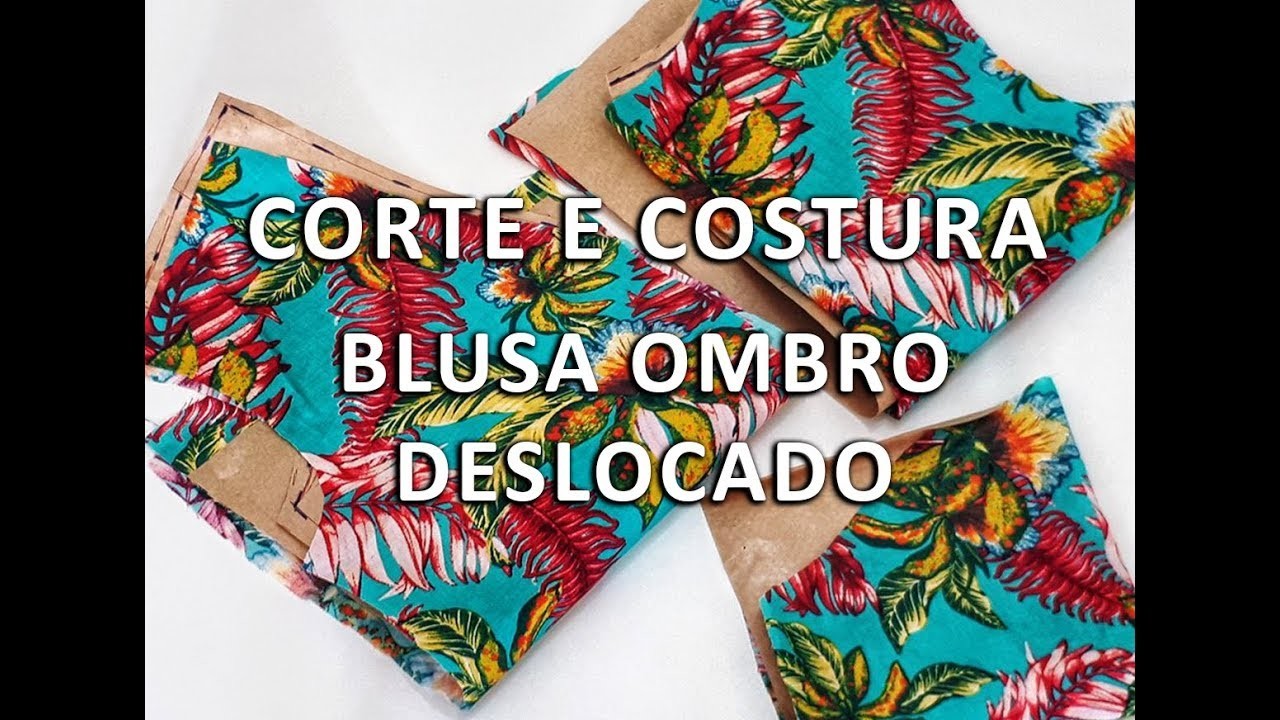 Cortando e Costurando Blusa Ombro Deslocado