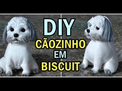 DIY- Cãozinho em biscuit - Completo